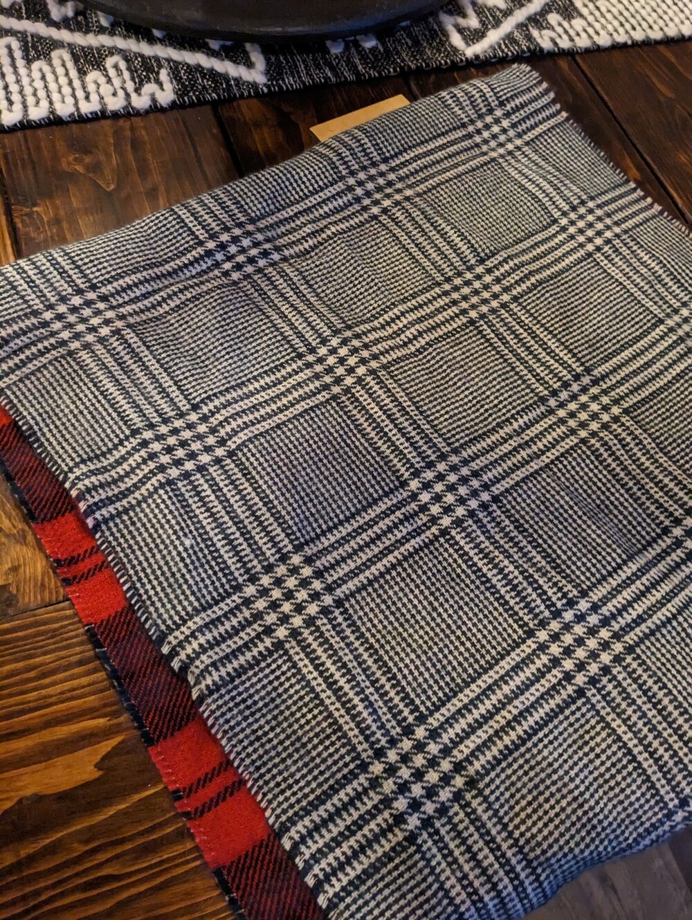 Oversized Plaid Scarf